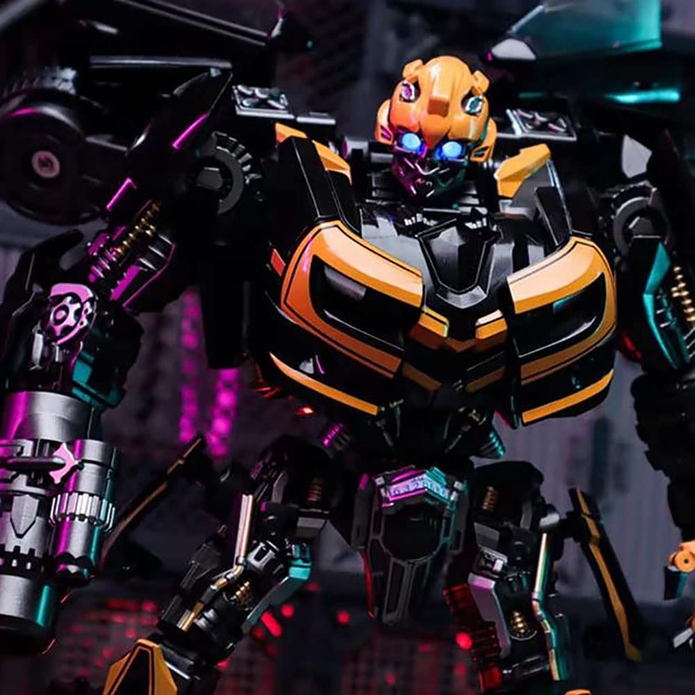 BB-02 Black Bee Warrior – Black & Orange Muscle Car Robot