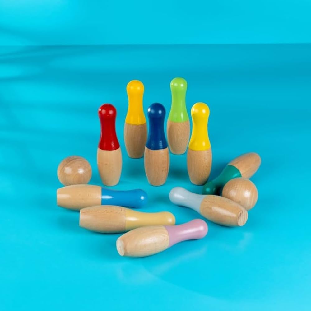 Wooden Bowling Game - image 4
