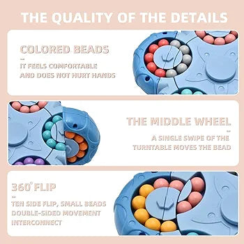 Magic Rotating Bead Puzzle – 3-Disc Spinner Brain Teaser