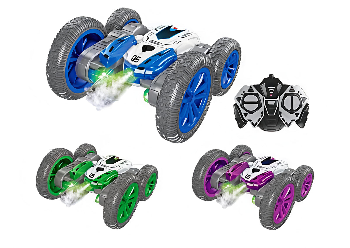 Venetian Robo Stunt Car – Double-Sided, Smoke Spray (Multicolour)