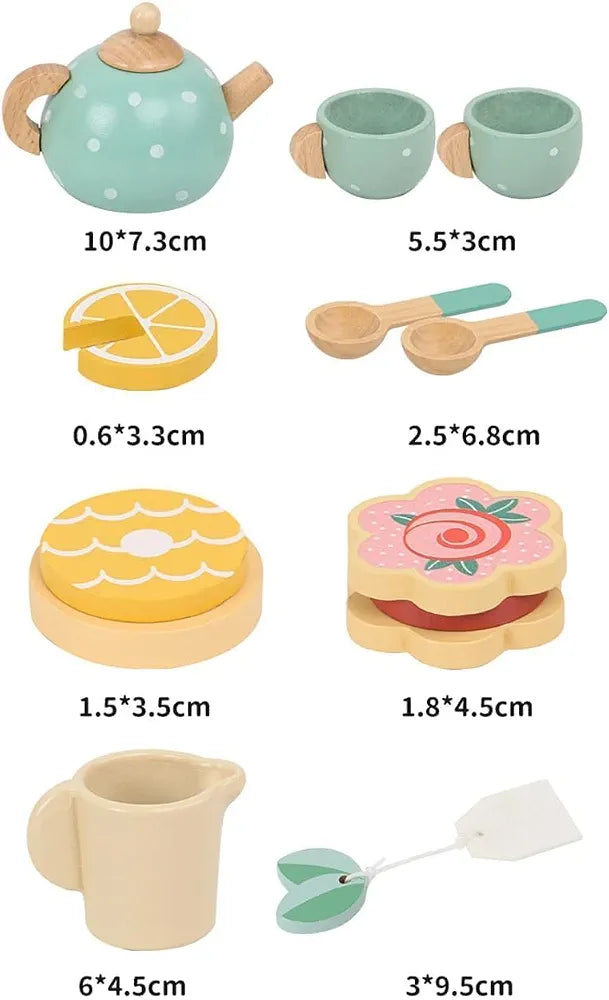 Wooden Afternoon Tea Set