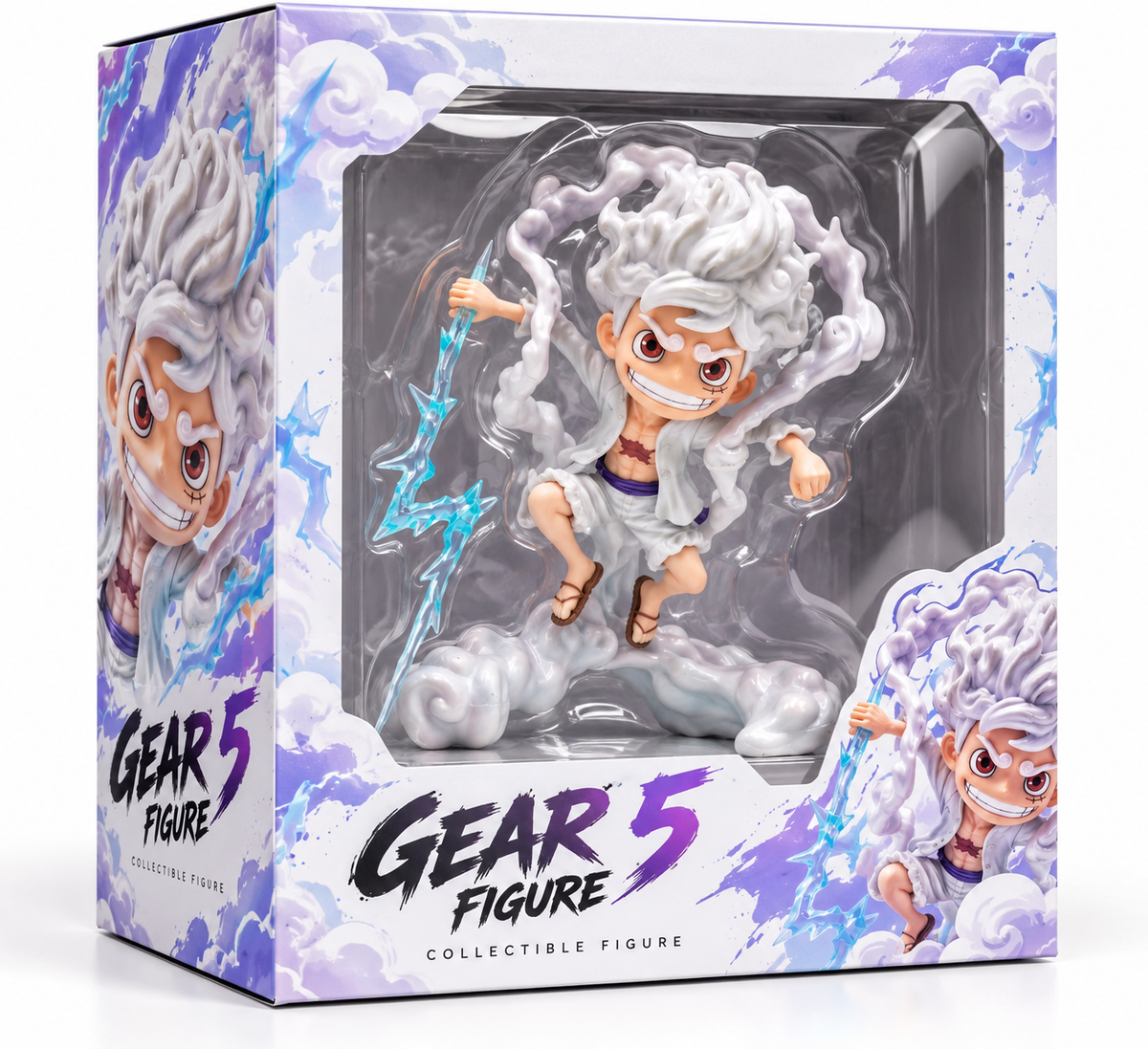 One Piece Luffy Gear 5 Awakening Q-Style Figure – 14cm