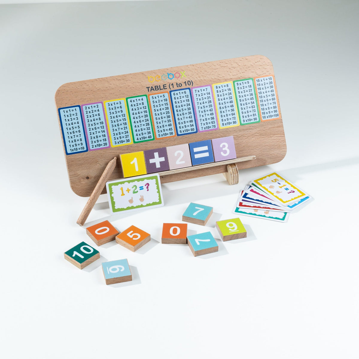 Wooden Number Tracking Math Game