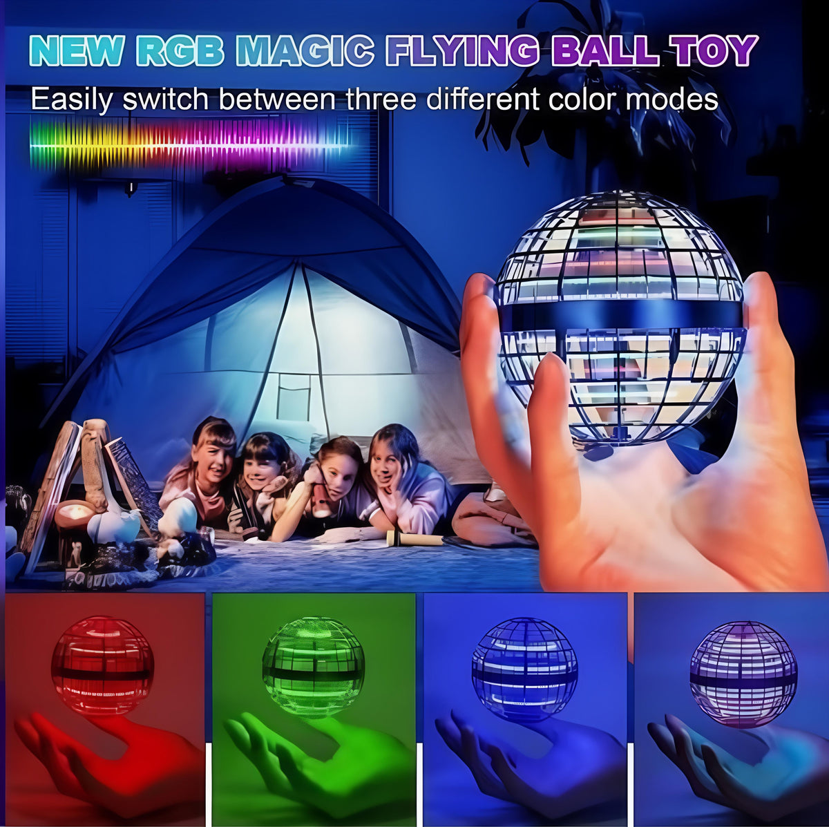 Magic Flying Ball with LED Lights - image 2