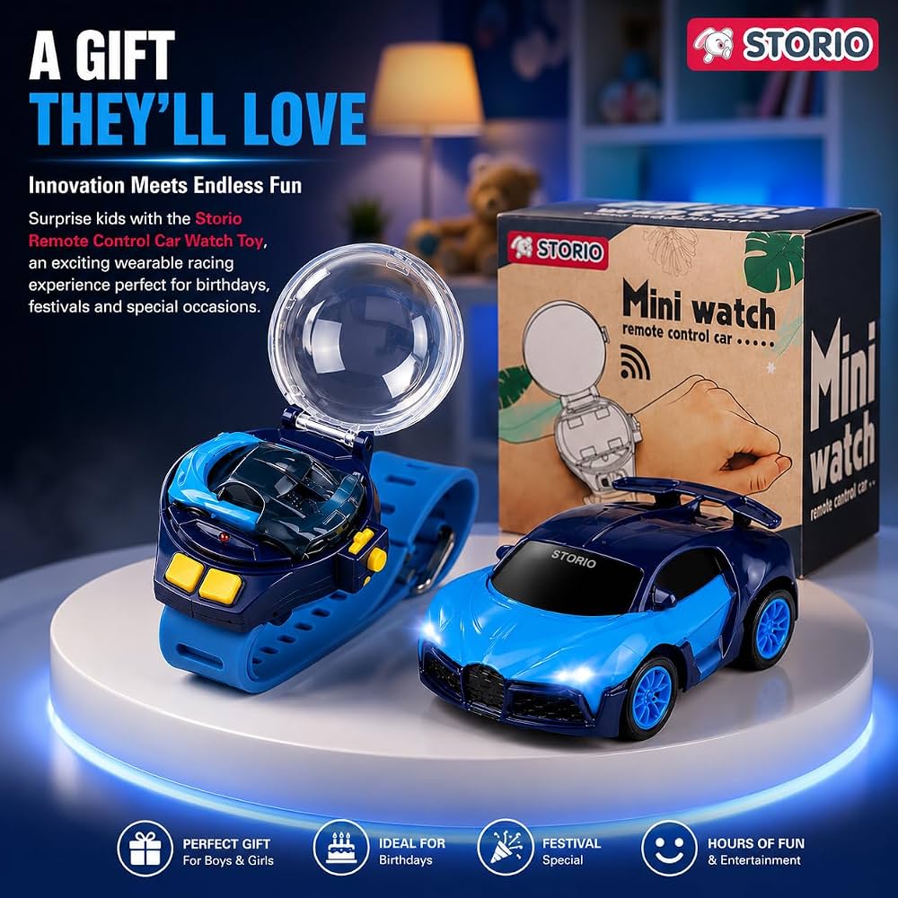 2-in-1 RC Watch Car – Wearable Remote Control