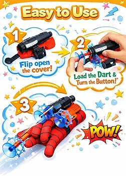 Spider-Man Wrist Launcher Glove – Suction Dart Shooter