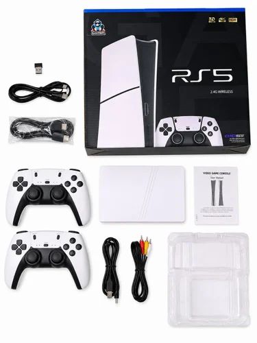 RS5 Retro Game Console – 2.4G Wireless with 2 Controllers & HDMI Output
