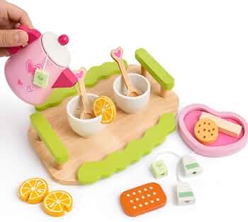 Wooden Pink Afternoon Tea Set - image 4