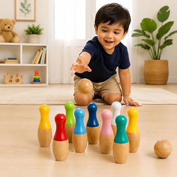 Wooden Bowling Game - image 3