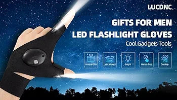 LED Flashlight Gloves (1 Pair)