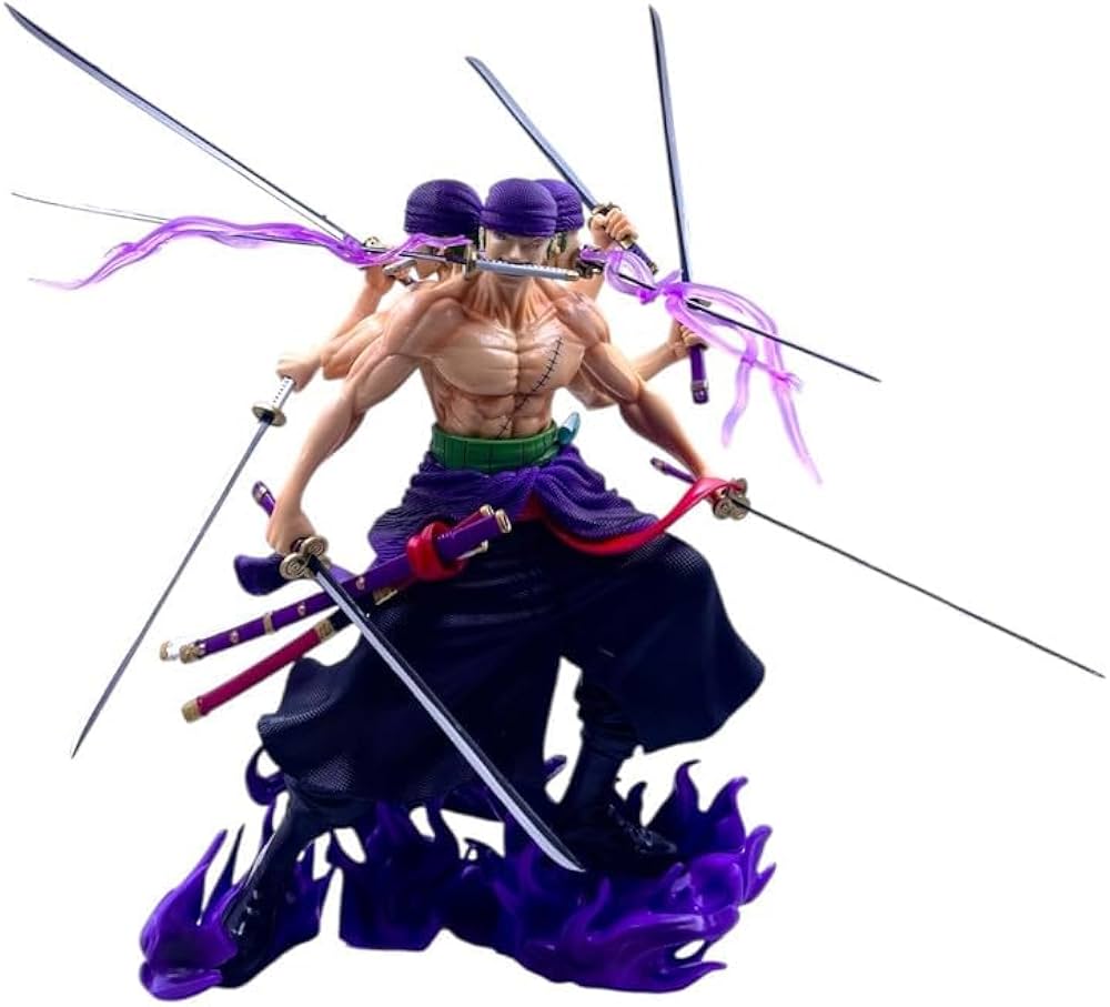 One Piece Zoro Asura Three-Head Figure – 30cm