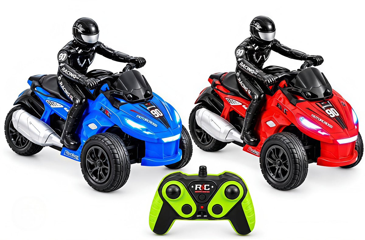 Power Racer RC Spray Trike – Remote Control 3-Wheel Motorcycle with Mist, Lights & Sound