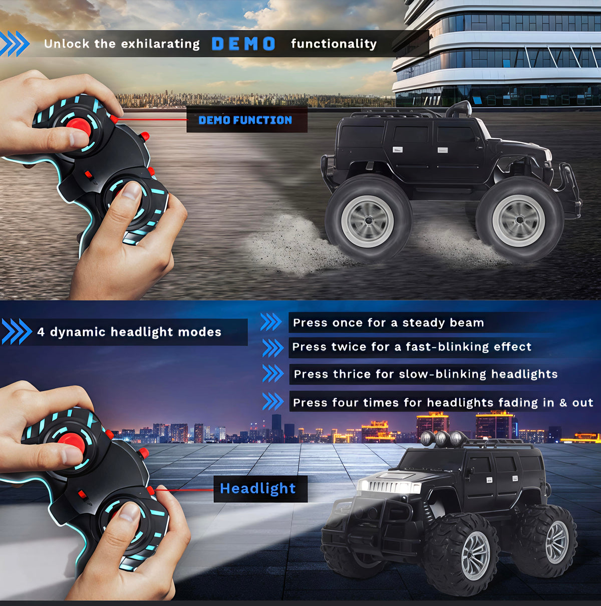 Remote Control Hummer Monster Truck - image 3