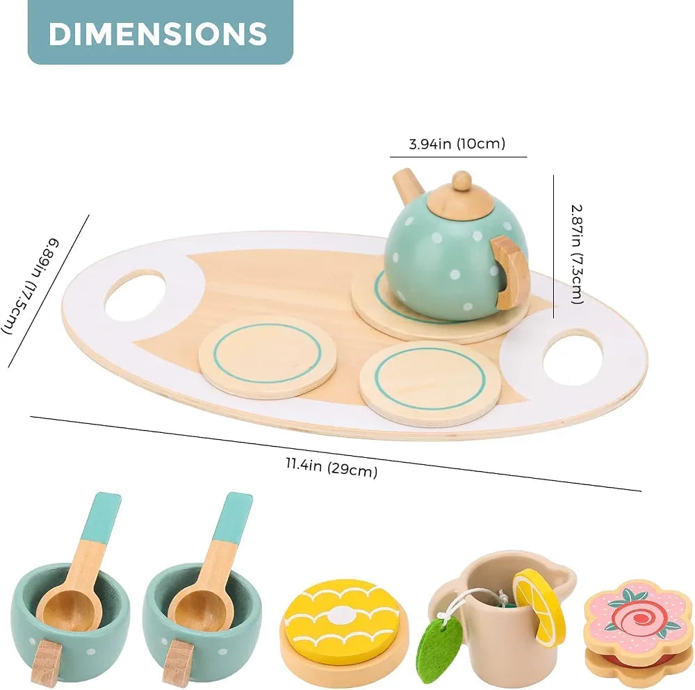 Wooden Afternoon Tea Set - image 2