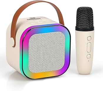 Portable Karaoke Speaker with Wireless Mic