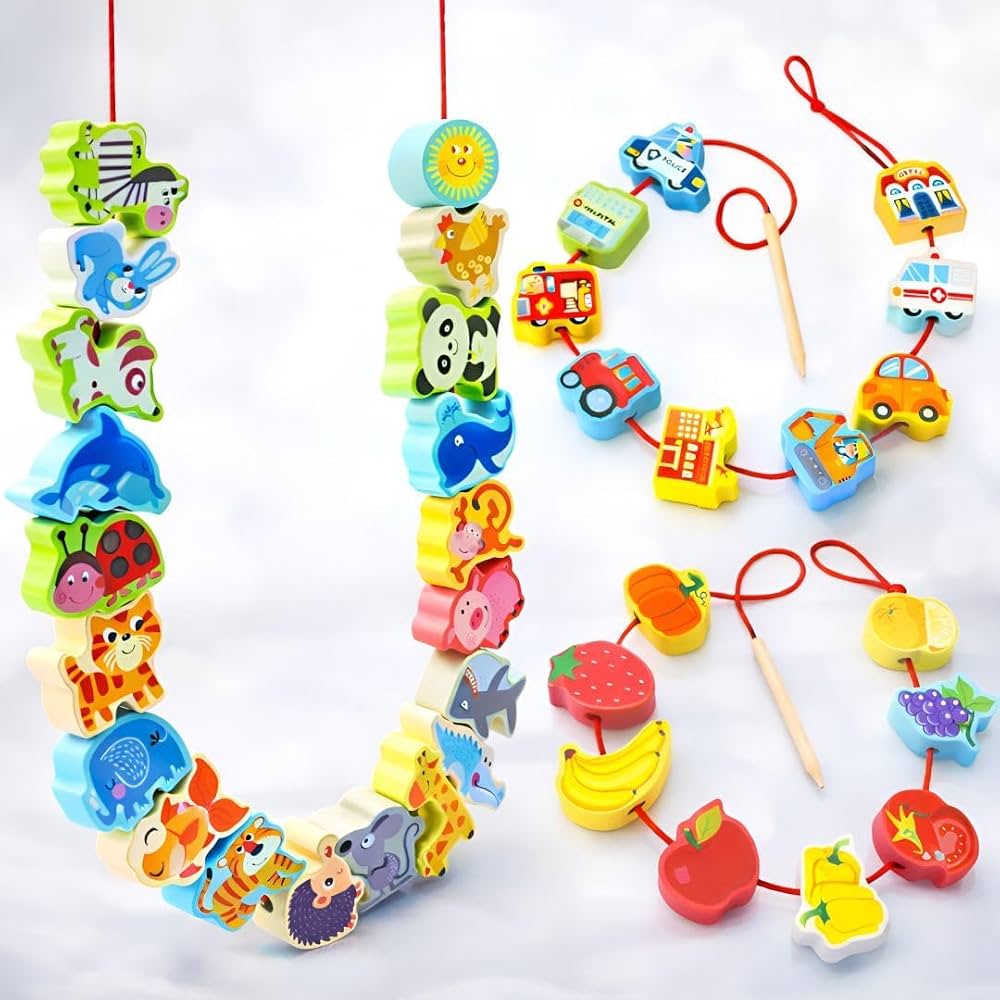 Wooden Lacing Toy (42 Pcs) - image 2