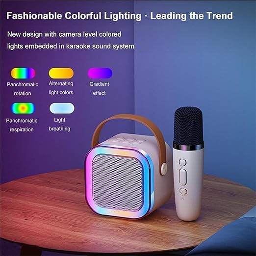 Portable Karaoke Speaker with Wireless Mic