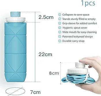 Collapsible Silicone Water Bottle