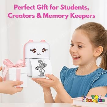 Mini Portable Thermal Printer – Cute Cat Design