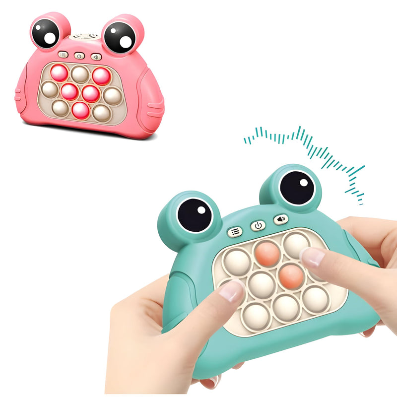 Quick Push Bubble Game – Cute Frog Console