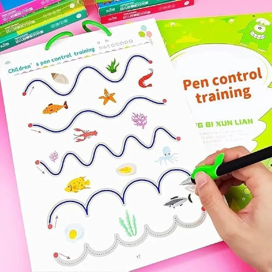 Reusable Pen Control Tracing Book Set
