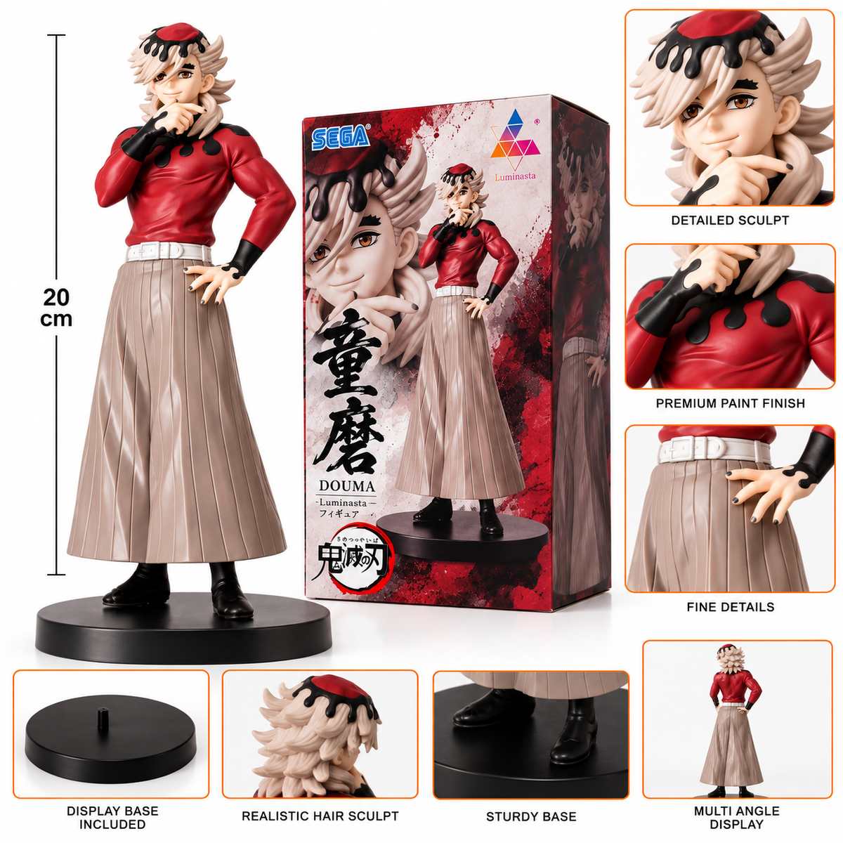 Demon Slayer Doma Upper Moon 2 Figure – 18cm