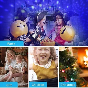 Star & Moon Projector Night Lamp